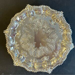 Elegant Silver Plated Wine Coaster